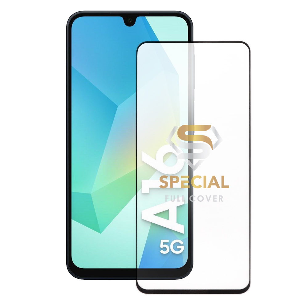 IDOL 1991 TEMPERED GLASS SAMSUNG A16 A165/A16 A166 6.7" 9H 0.25mm SPECIAL FULL COVER 20D FULL GLUE BLACK