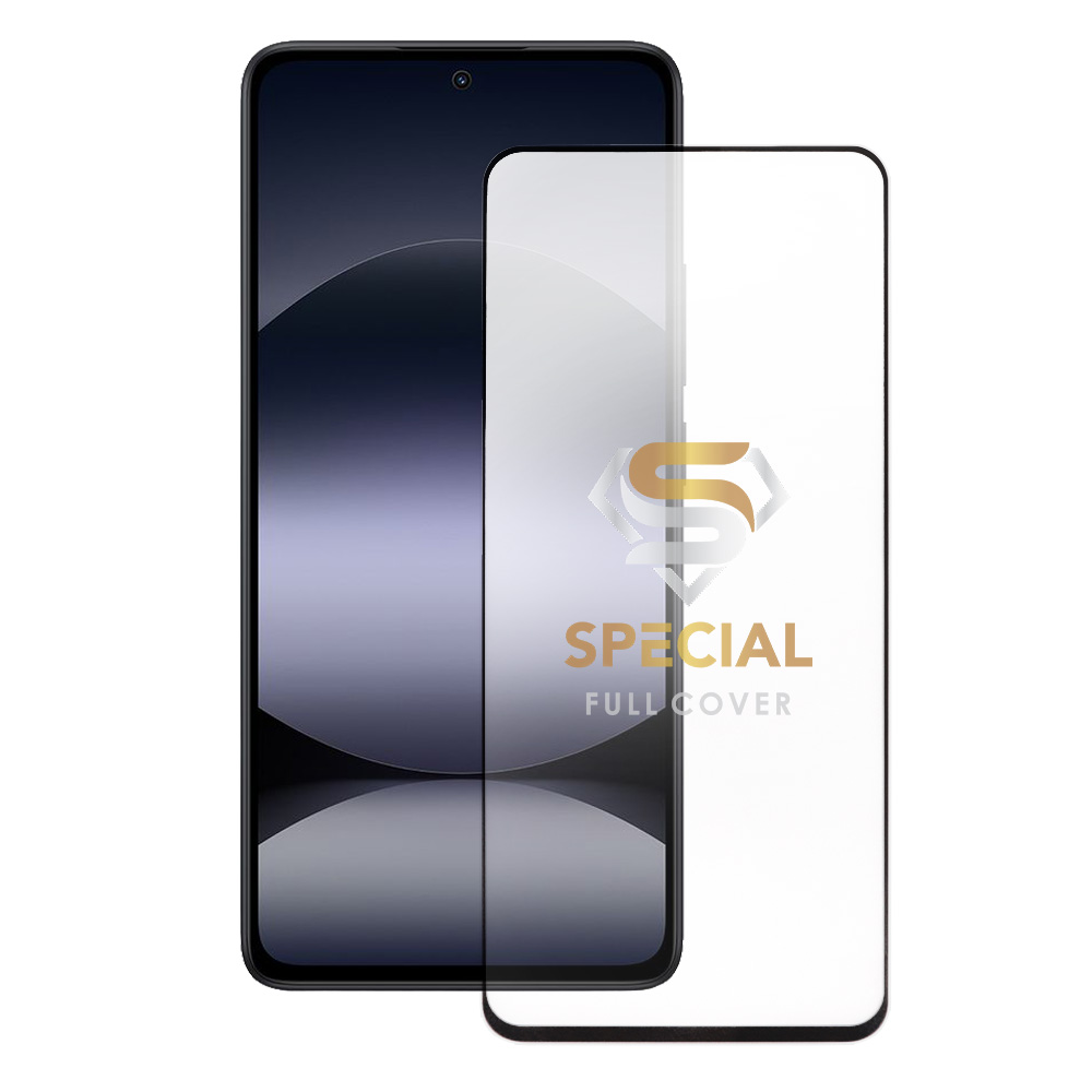 IDOL 1991 TEMPERED GLASS XIAOMI REDMI NOTE 14 4G 6.67" 9H 0.25mm SPECIAL FULL COVER FINGER UNLOCK FULL GLUE BLACK