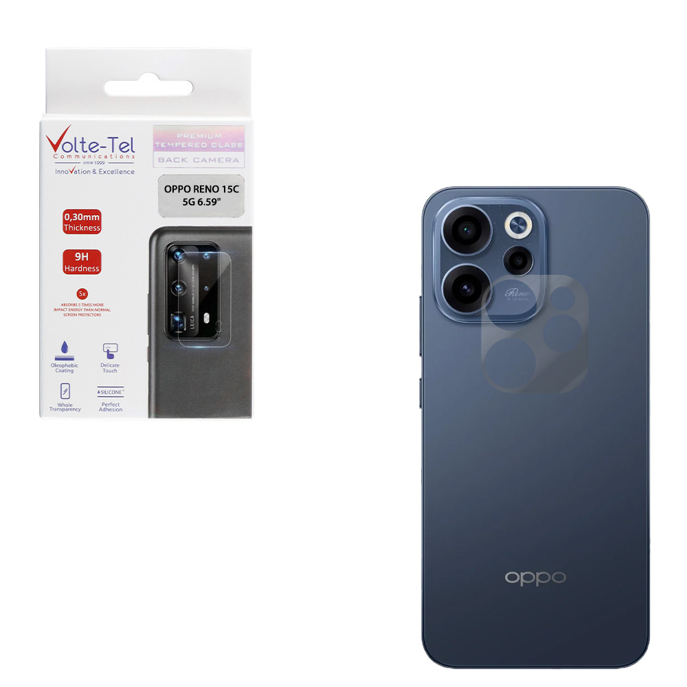VOLTE-TEL TEMPERED GLASS OPPO RENO 15C 5G 6.59" 9H 0.30mm FOR CAMERA