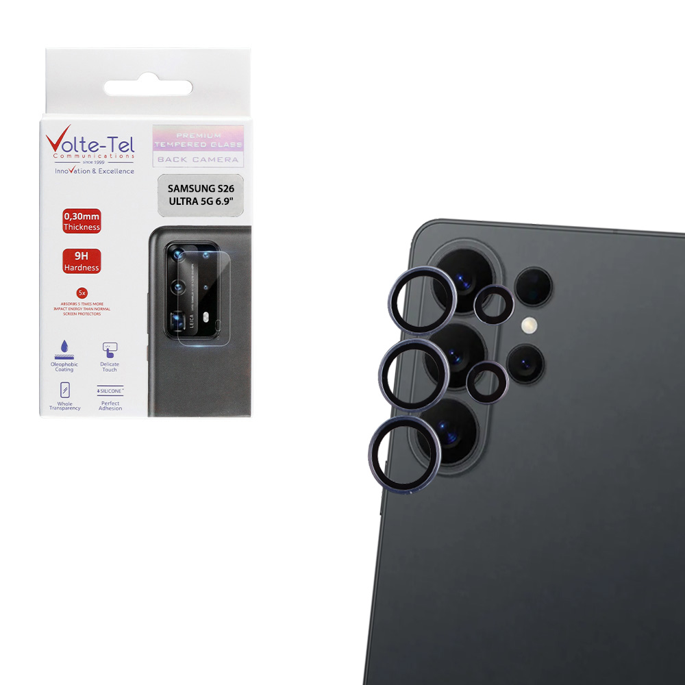 VOLTE-TEL CAMERA GLASS COVER SAMSUNG S26 ULTRA 5G 6.9" 9H 0.30MM EASY APPLICATION BLUE