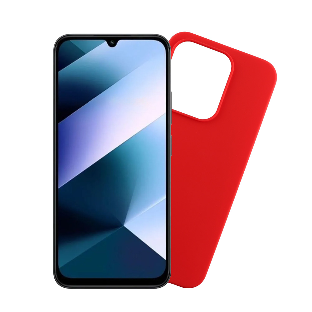 VOLTE-TEL ΘΗΚΗ XIAOMI POCO C85 4G/ REDMI 15C 4G 6.9" SILICON TPU CAMERA GUARD RED