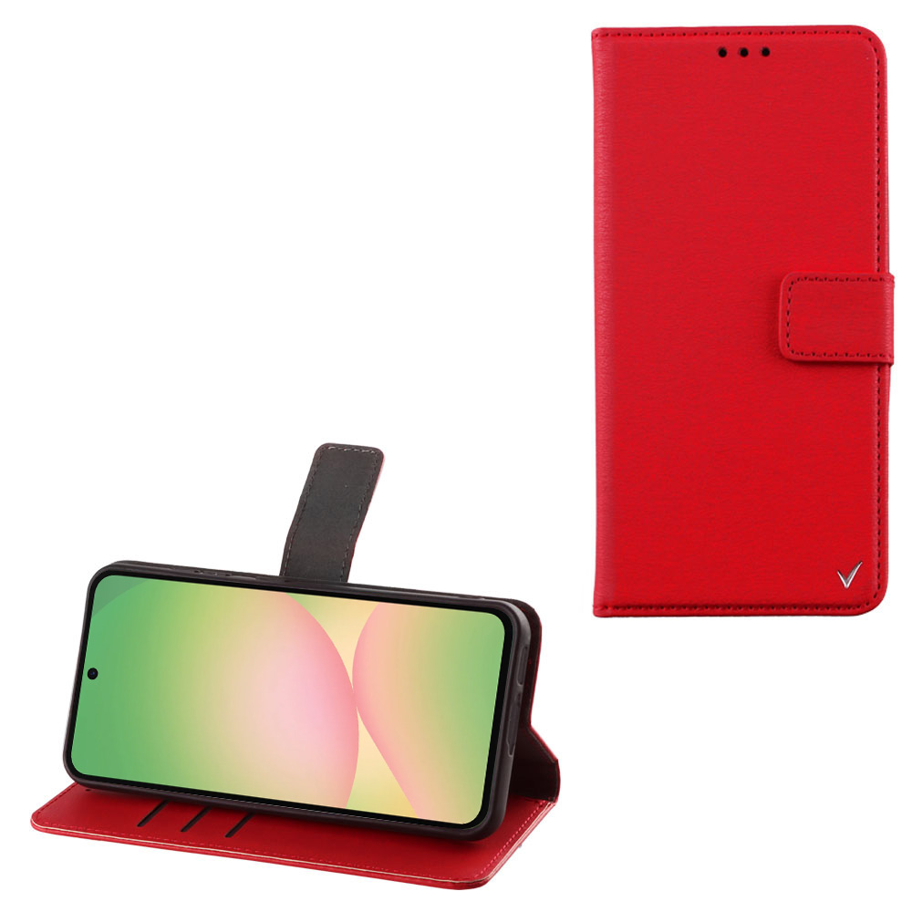VOLTE-TEL ΘΗΚΗ SAMSUNG A57 5G 6.7" ALLURE MAGNET BOOK STAND CLIP RED
