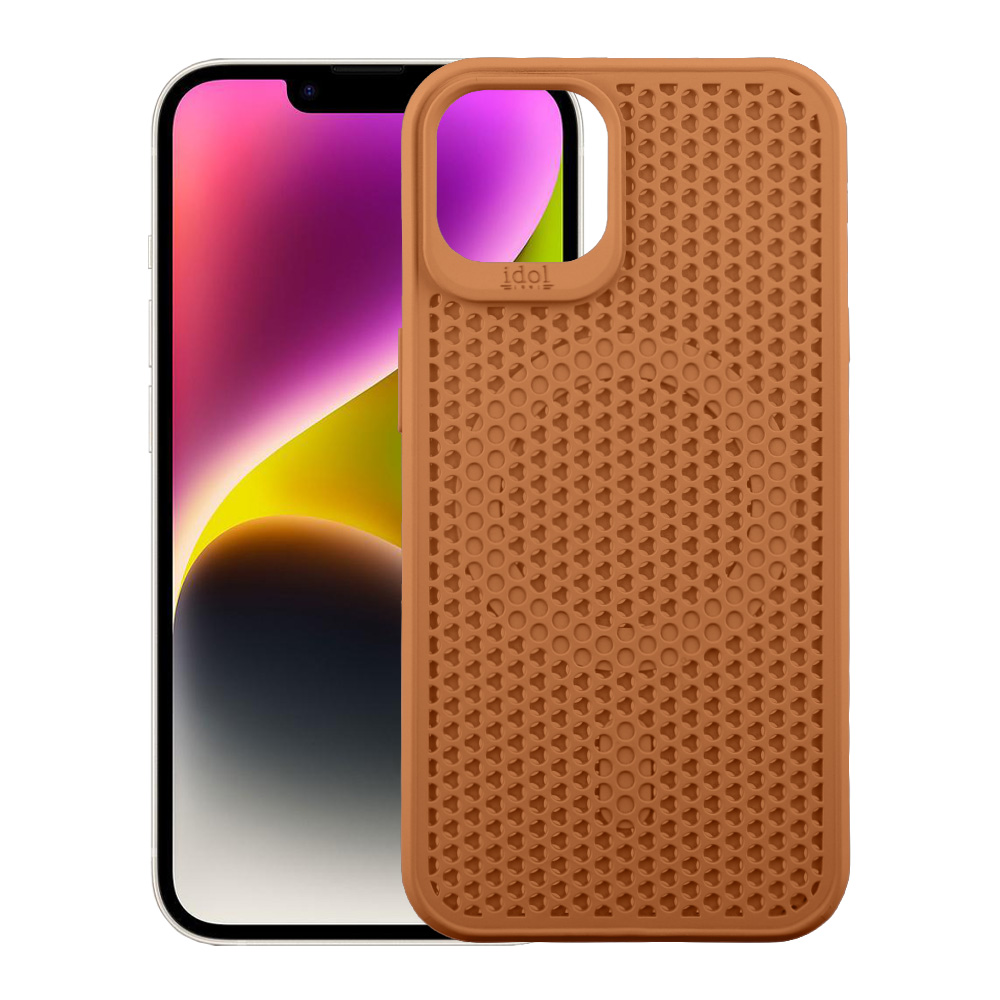 IDOL 1991 ΘΗΚΗ IPHONE 14 6.1" MAG AIR TPU MAGSAFE CAMERA GUARD BROWN