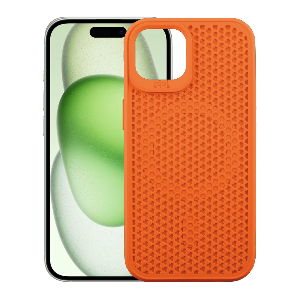 IDOL 1991 ΘΗΚΗ IPHONE 15 6.1" MAG AIR TPU MAGSAFE CAMERA GUARD ORANGE