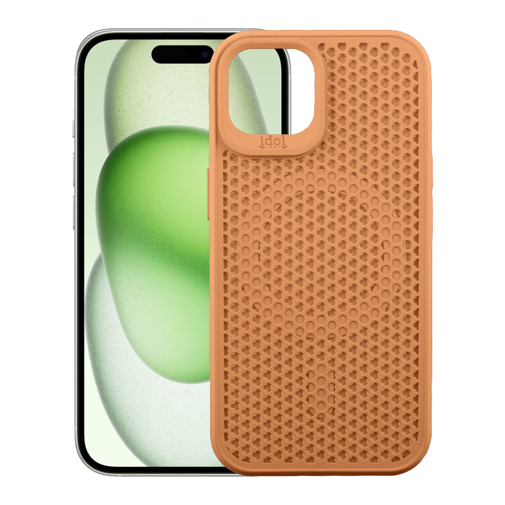 IDOL 1991 ΘΗΚΗ IPHONE 15 6.1" MAG AIR TPU MAGSAFE CAMERA GUARD BROWN