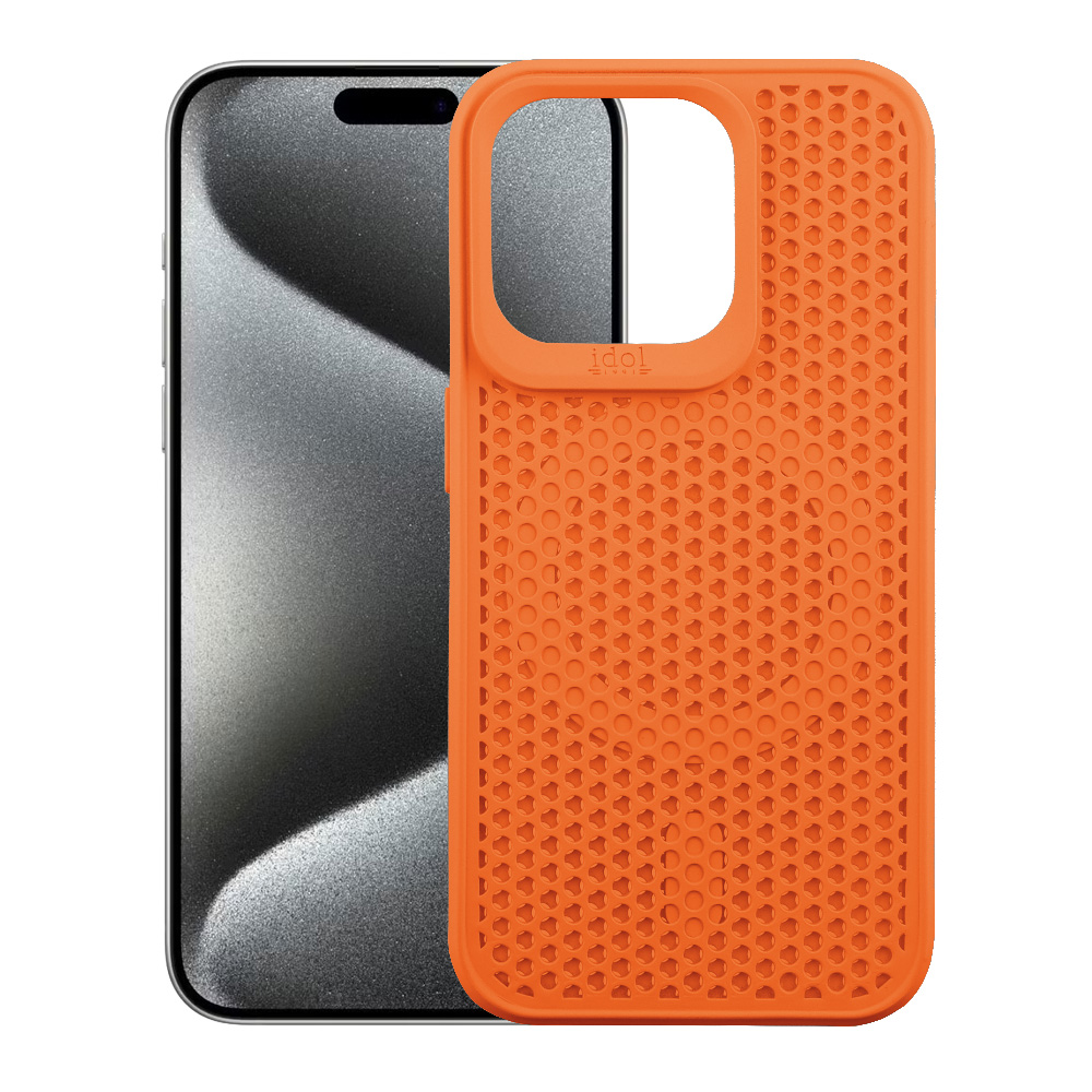 IDOL 1991 ΘΗΚΗ IPHONE 15 PRO 6.1" MAG AIR TPU MAGSAFE CAMERA GUARD ORANGE