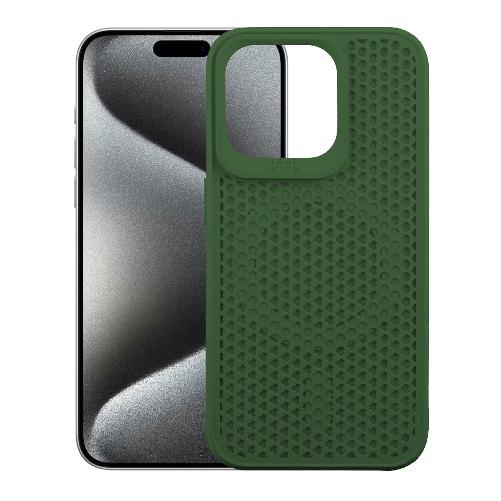 IDOL 1991 ΘΗΚΗ IPHONE 15 PRO MAX 6.7" MAG AIR TPU MAGSAFE CAMERA GUARD DARK GREEN