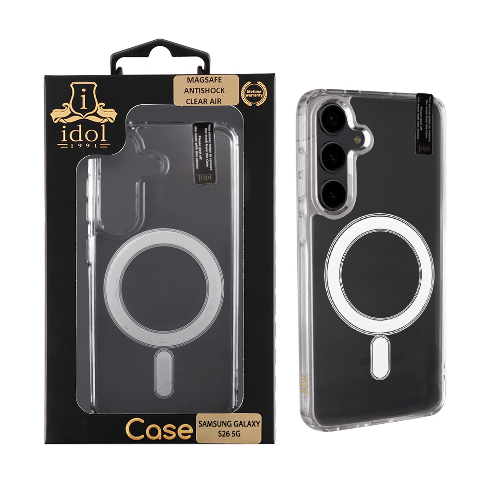 IDOL 1991 ΘΗΚΗ SAMSUNG GALAXY S26 5G 6.3" MAGSAFE ANTISHOCK CLEAR AIR BACK COVER TPU CAMERA GUARD ΔΙΑΦΑΝΗ