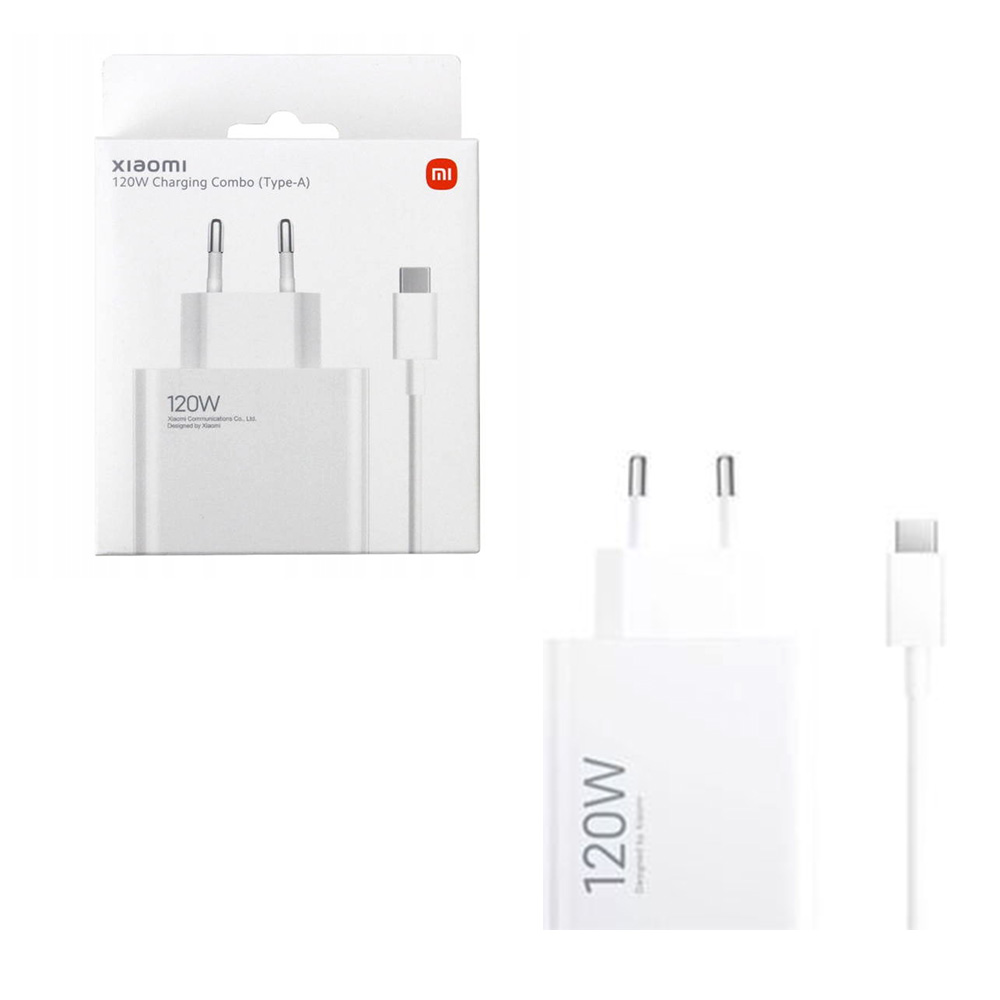 TRAVEL XIAOMI BHR9462EU HYPERCHARGE GAN USB A 5V/3A 9V/3A 11V/6A 20V/6A 120W + USB A TO TYPE C 3A WHITE PACKING OR