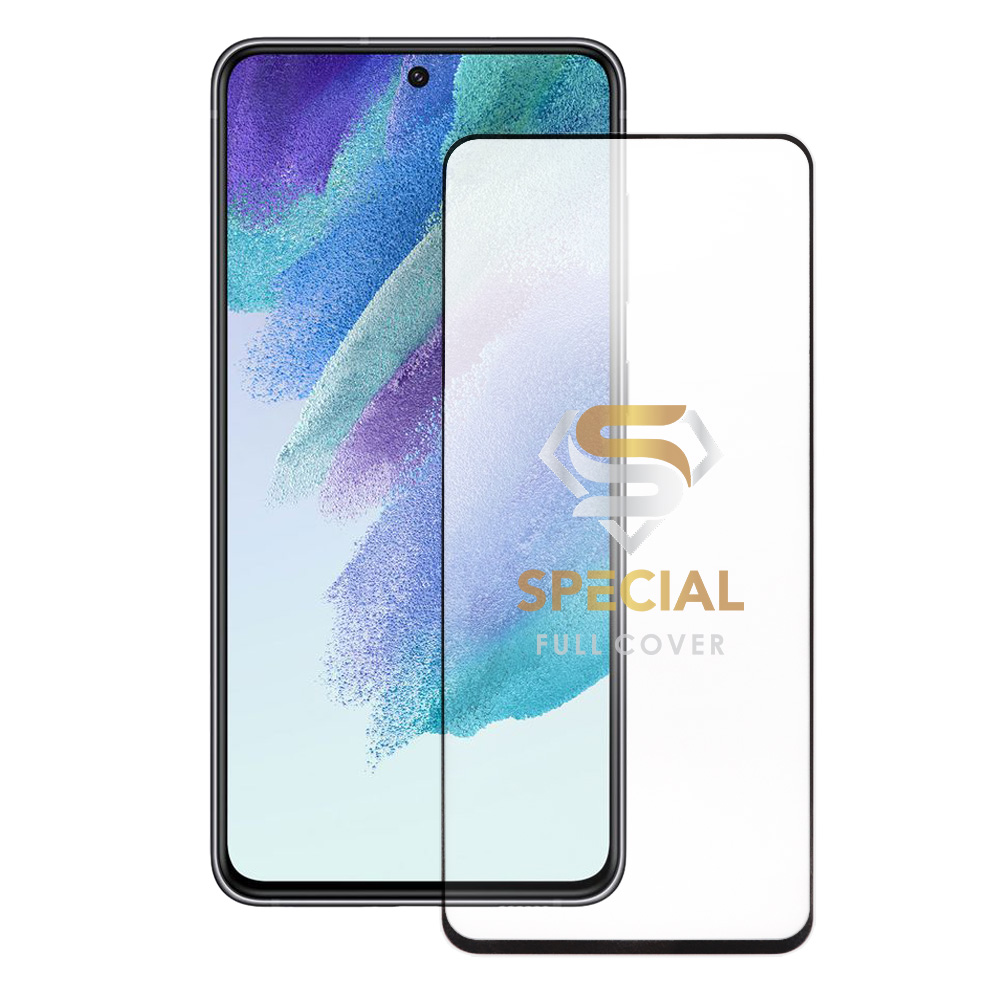 IDOL 1991 TEMPERED GLASS SAMSUNG S21 FE 5G G990 6.41" 9H 0.25mm SPECIAL FULL COVER FULL GLUE BLACK
