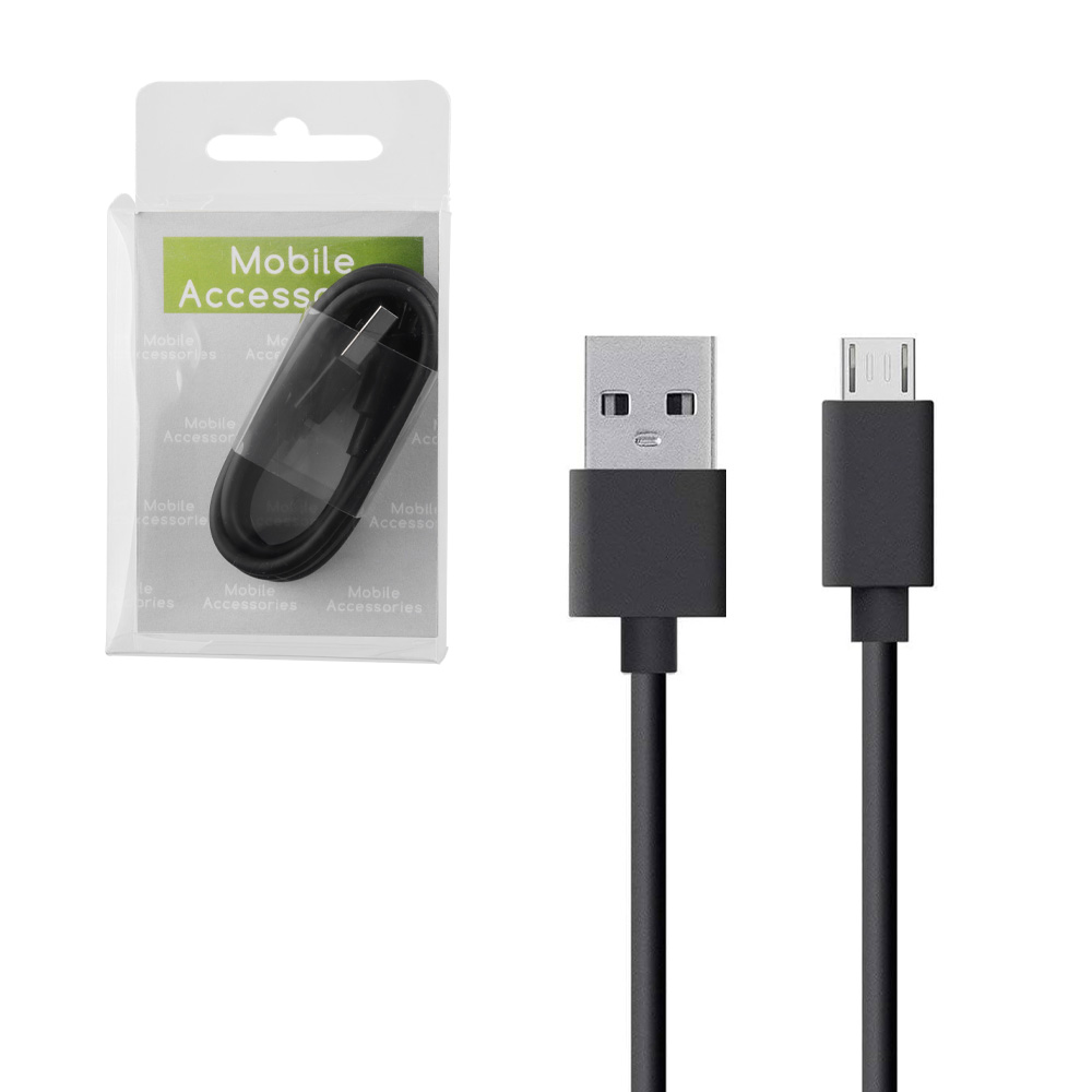 XIAOMI micro USB ΦΟΡΤΙΣΗΣ-DATA 2A 1.0m BLACK BULK OR