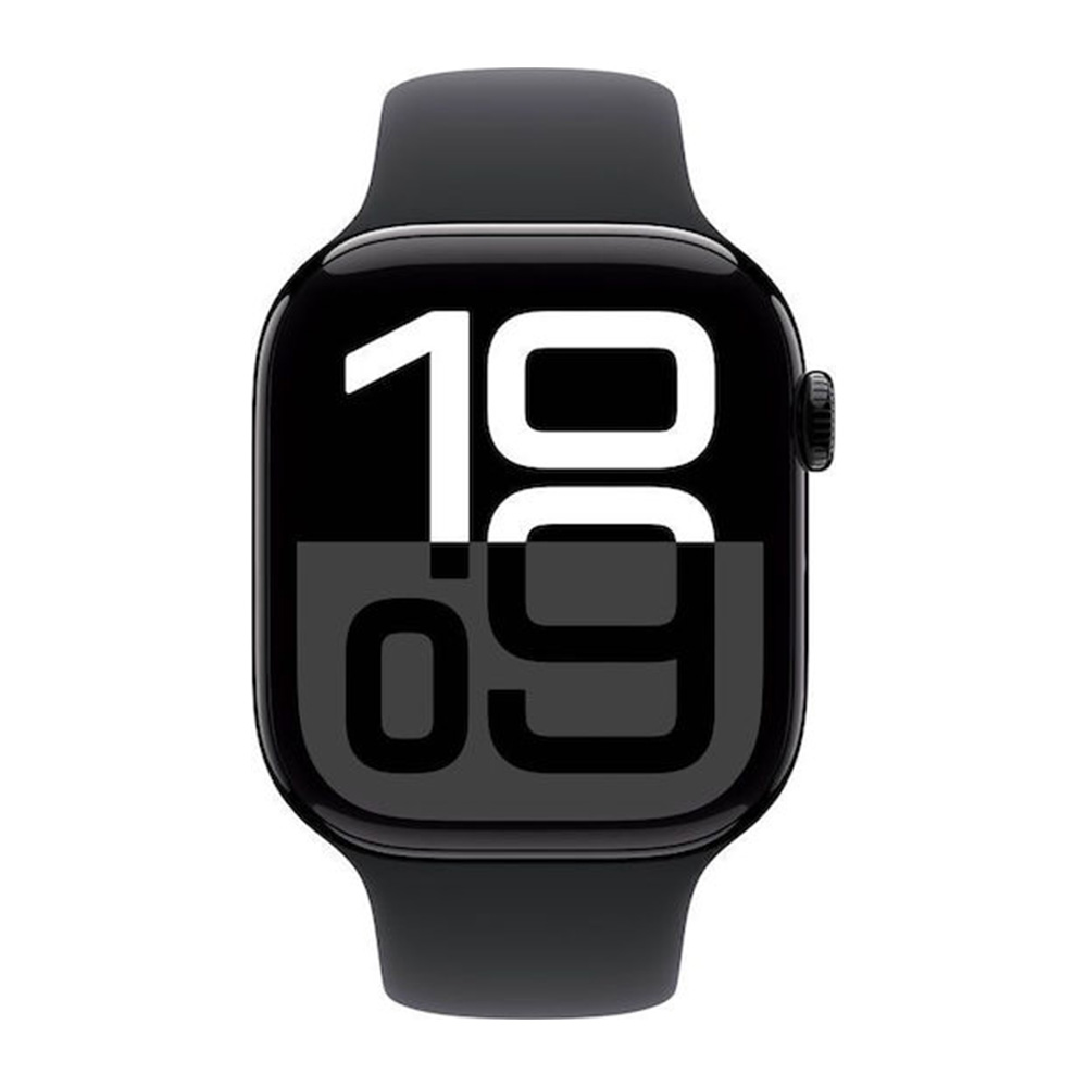 SMART WATCH APPLE WATCH SERIES 10 GPS 46MM 1.96" (MWWQ3QF/A) JET BLACK ALUMINIUM CASE WITH BLACK SPORT BAND M/L GR