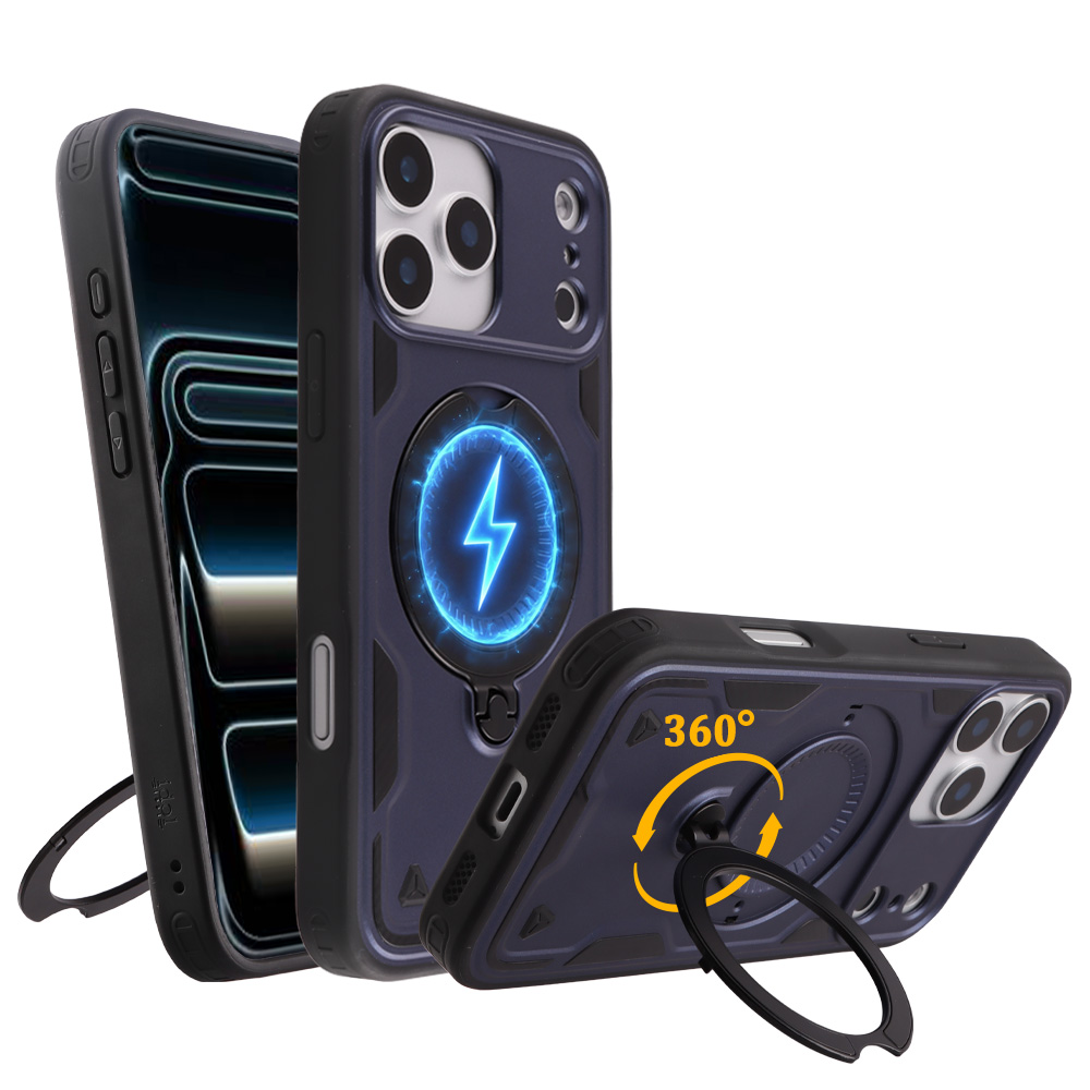 IDOL 1991 ARMOR TPU ΘΗΚΗ IPHONE 17 PRO MAX 6.9in HYPER MAGSAFE STAND CAMERA GUARD BLUE