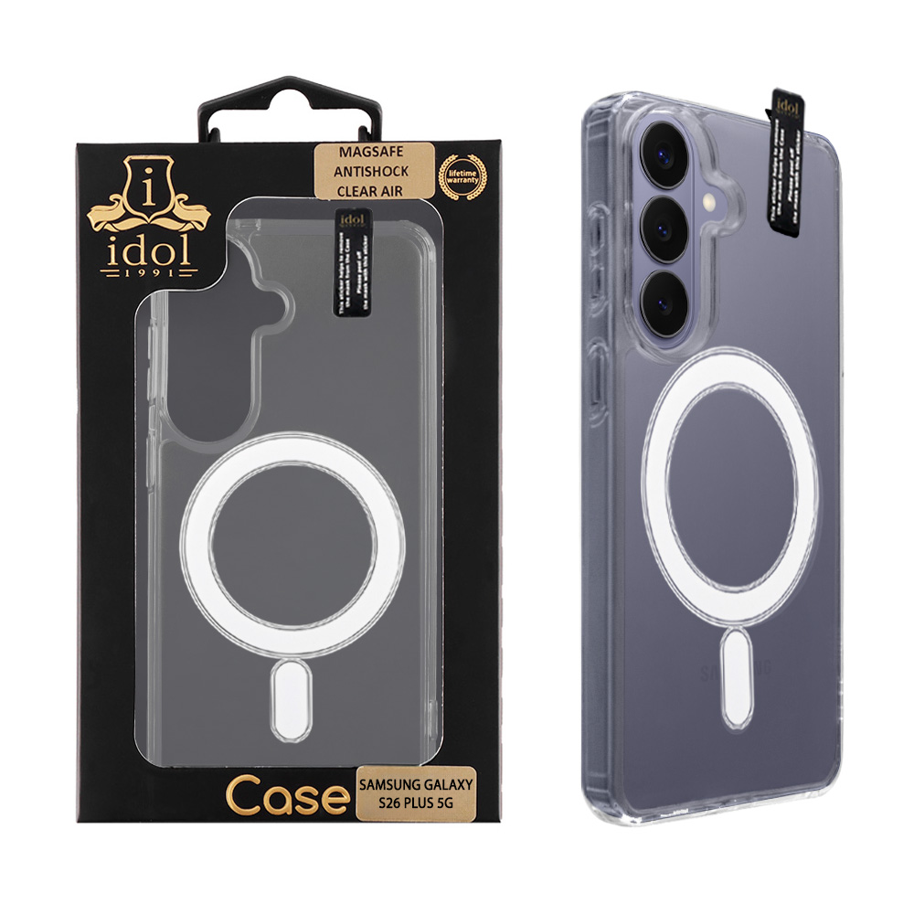 IDOL 1991 ΘΗΚΗ SAMSUNG GALAXY S26 PLUS 5G 6.7" SUPER MAGSAFE ANTISHOCK CLEAR AIR BACK COVER TPU CAMERA GUARD ΔΙΑΦΑΝΗ