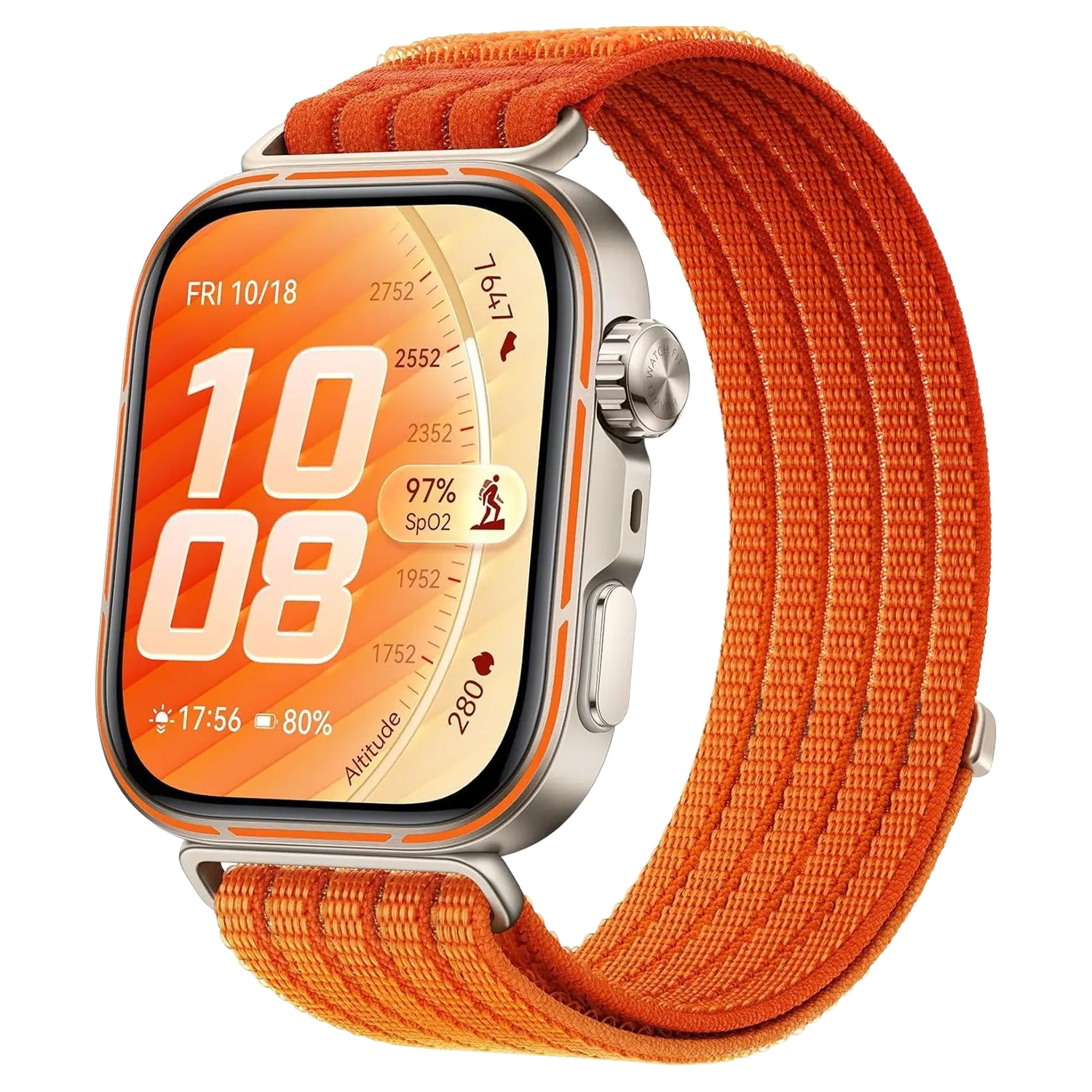 SMART WATCH HUAWEI FIT 5 PRO 1.92in 55020HRW BT V 6 ΑΔΙΑΒΡΟΧΟ NFC ORANGE GR