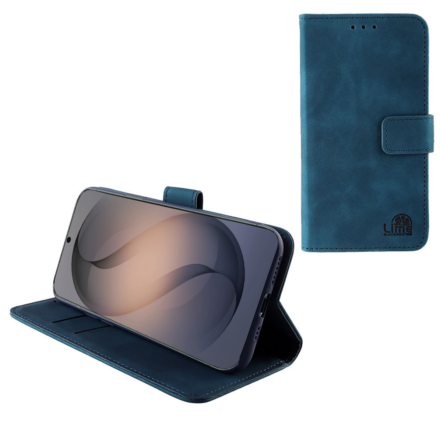 LIME ESSENTIAL ΘΗΚΗ SAMSUNG S26 5G S942 6.3in MAGNET BOOK STAND CLIP DARK BLUE