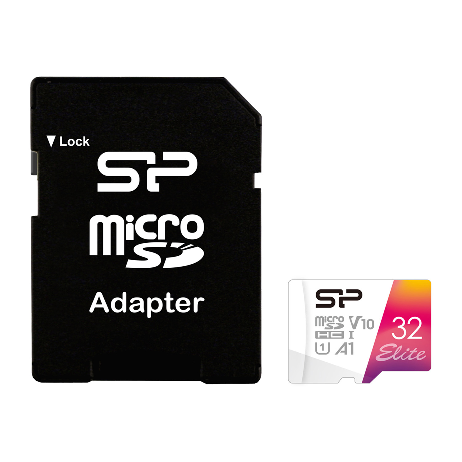 SILICON POWER micro SDHC 32GB CLASS 10 UHS-1 NEW ELITE FULL HD R100/W30 MB/S + SD ADAPTOR SP032GBSTHBV1V20SP