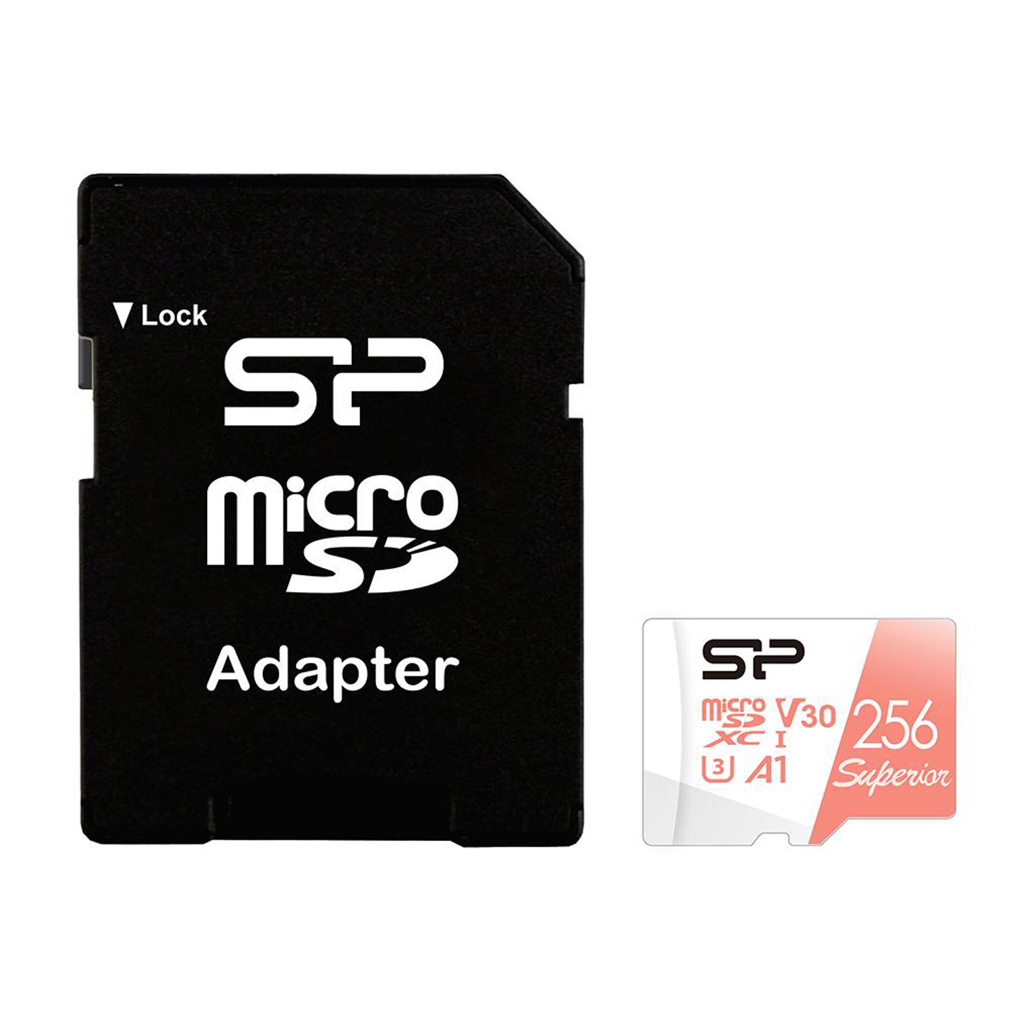 SILICON POWER micro SDXC 256GB CLASS 30 UHS-1 U3 V30 SUPERIOR R100/W80 MB/S + SD ADAPTOR SP256GBSTXDV3V20SP