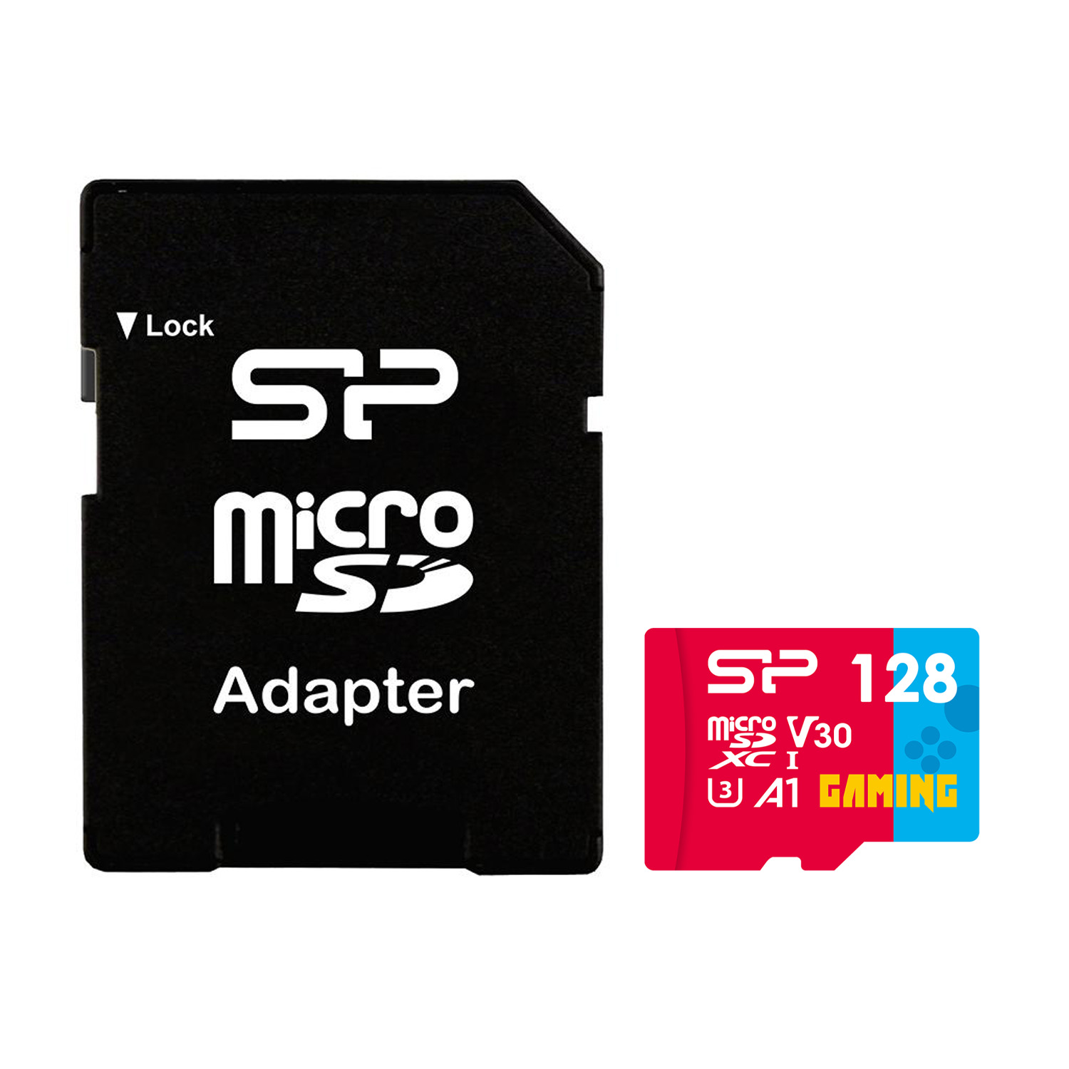 SILICON POWER micro SDXC 128GB CLASS 30 UHS-1 U3 V30 SUPERIOR GAMING R100/W80 MB/S + SD ADAPTOR SP128GBSTXDV3V1NSP