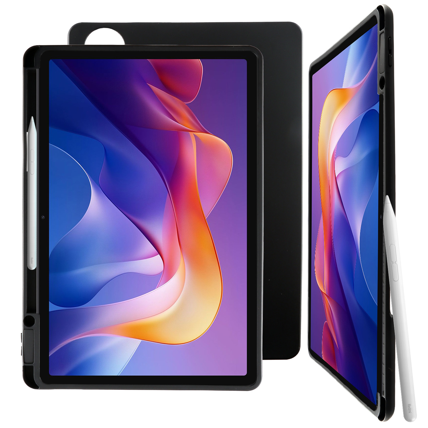 VOLTE-TEL MATTE SILICON ΘΗΚΗ XIAOMI REDMI PAD 2 11.0in ΜΕ ΥΠΟΔΟΧΗ ΓΙΑ ΠΕΝΑΚΙ ΓΡΑΦΗΣ BLACK