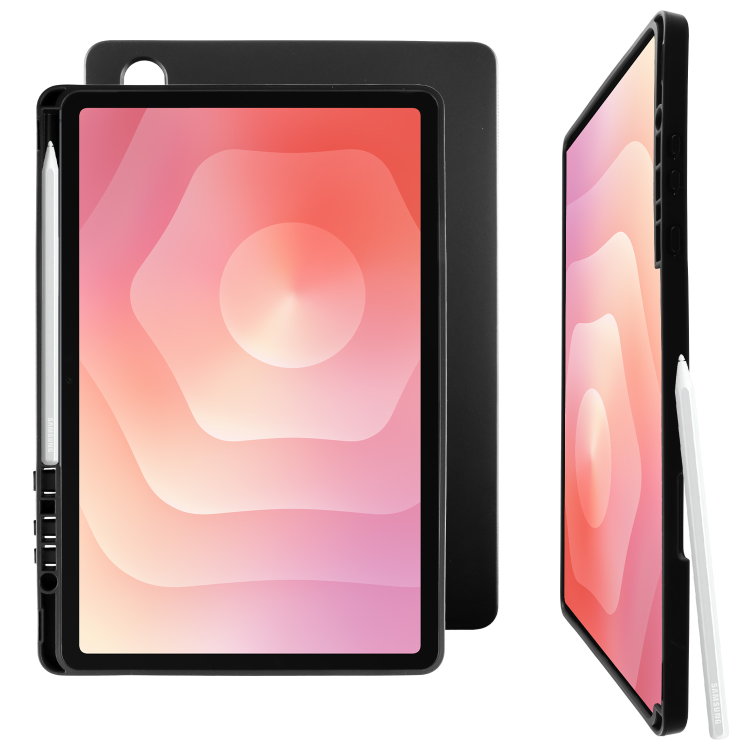 VOLTE-TEL MATTE SILICON ΘΗΚΗ SAMSUNG TAB S11 X730/X736 11.0in ΜΕ ΥΠΟΔΟΧΗ ΓΙΑ ΠΕΝΑΚΙ ΓΡΑΦΗΣ CAMERA GUARD BLACK