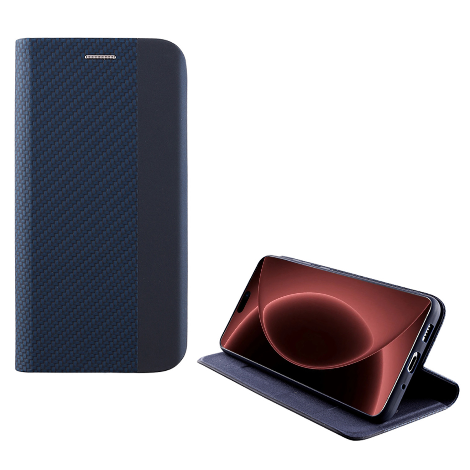 IDOL 1991 ELITE ΘΗΚΗ IPHONE 18 PRO MAX 6.9in ANTI-RFID BOOK STAND BLUE