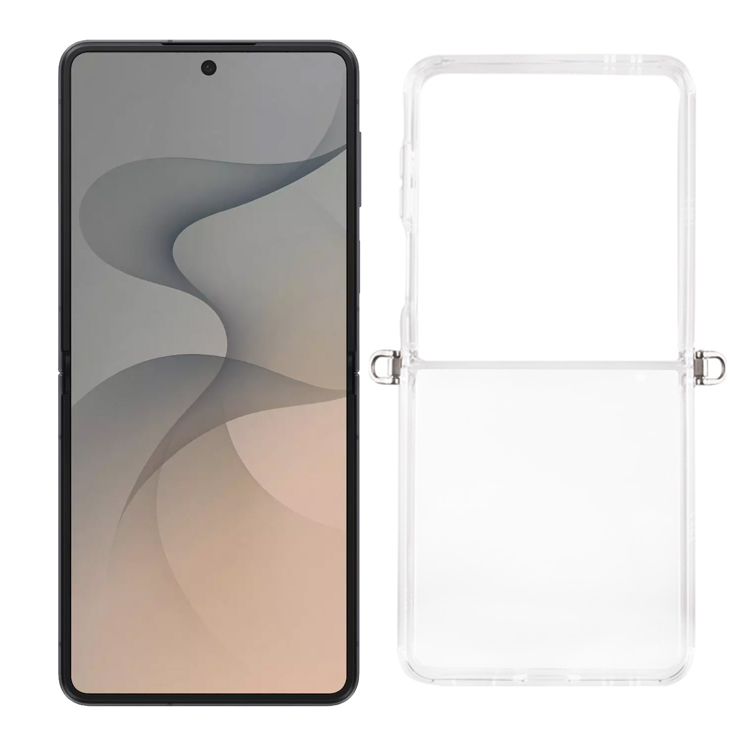 IDOL 1991 ANTISHOCK AIR TPU ΘΗΚΗ SAMSUNG Z FLIP 8 5G F776 6.9in WITH METAL BOND CAMERA GUARD ΔΙΑΦΑΝΗ