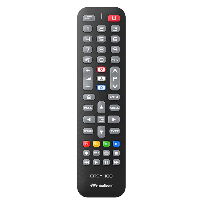 EASY 100 - Replacement remote control for Samsung digital TVs. - MELICONI 070-0620