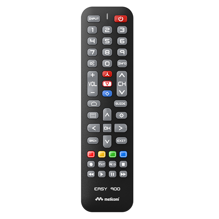 EASY 900 - Replacement remote control for HISENSE digital TVs. - MELICONI 070-0625