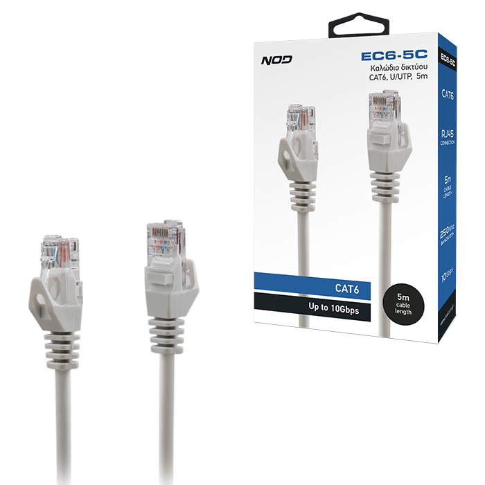 Ethernet cable CAT6, U/UTP, 5m. - NOD 141-0221