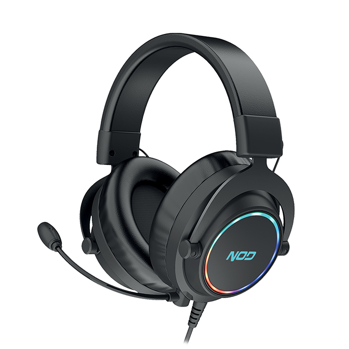 USB Gaming headset with RGB LED lighting - NOD 141-0253