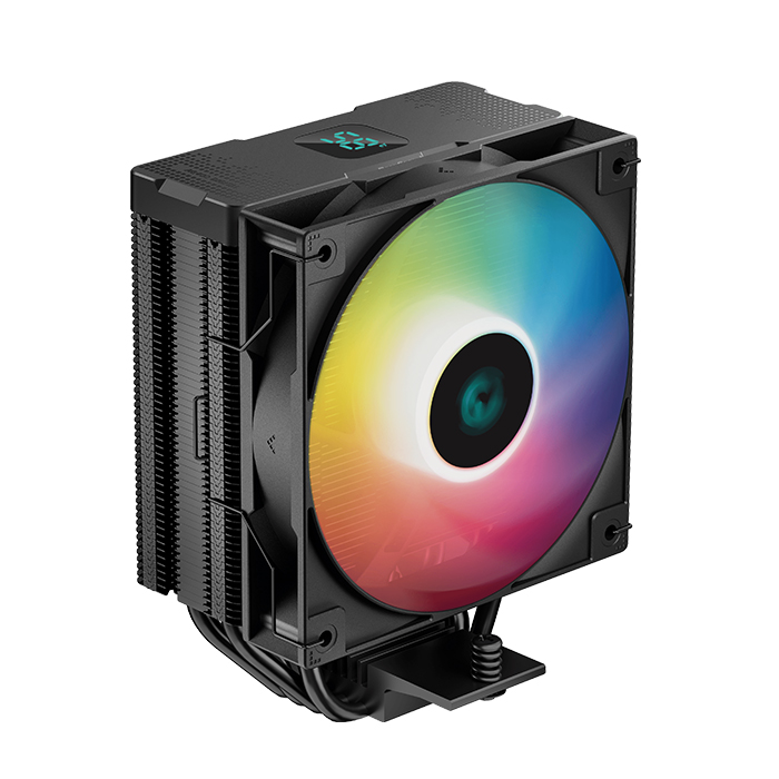Single-Tower ARGB CPU cooler with a temperature display. - DEEPCOOL 199-0347