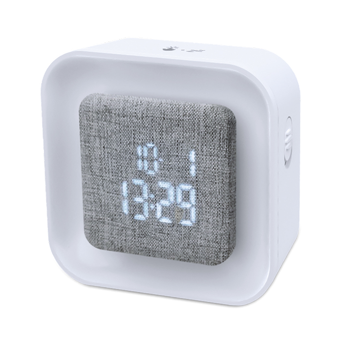 Digital alarm clock with fabric LED screen and night light - LIFE 221-0391