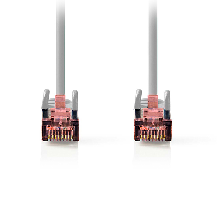 CAT6 network cable, RJ45 male - RJ45 male S/FTP, 15.0m grey color. - NEDIS 233-2541