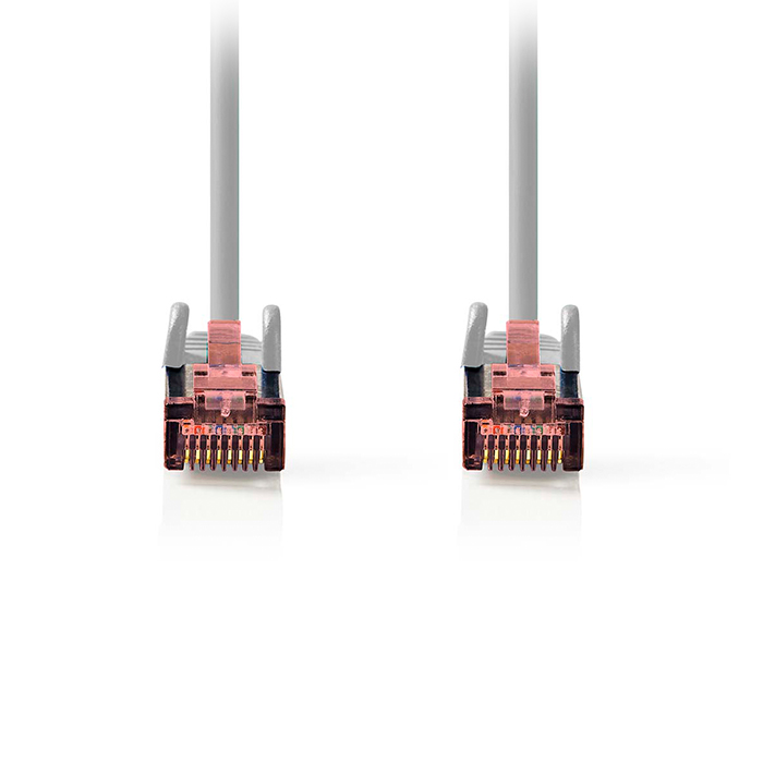 CAT6 network cable, RJ45 male- RJ45 male S/FTP, 5.00m grey color. - NEDIS 233-2577