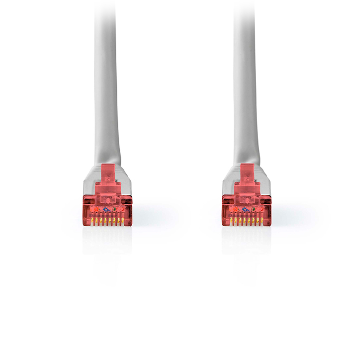 CAT6 network cable, RJ45 male - RJ45 male SF/UTP, 1.00m grey color. - NEDIS 233-2600
