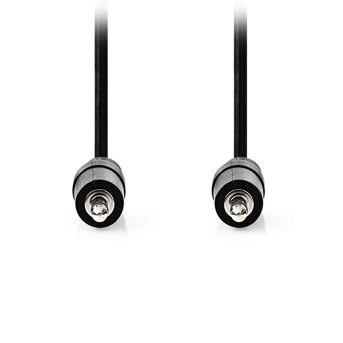 Stereo audio cable 3.5mm male - 3.5mm male, 10.0m black color. - NEDIS 233-2617