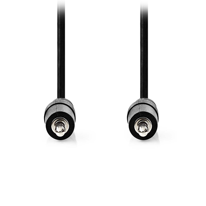 Stereo audio cable 3.5mm male - 3.5mm male, 5.00m black color. - NEDIS 233-2642