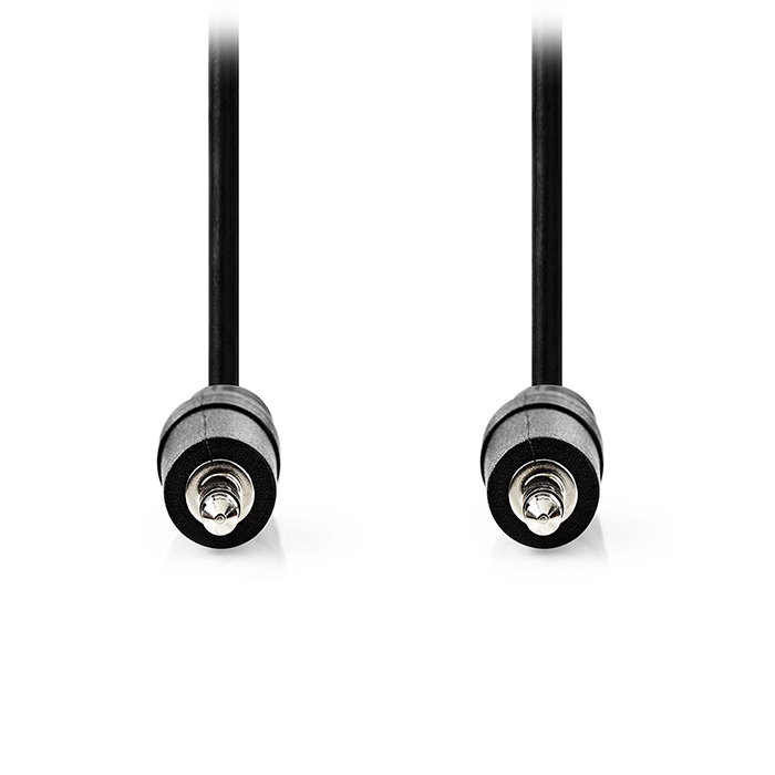 Stereo audio cable 3.5mm male - 3.5mm male, 1.50m black color. - NEDIS 233-2696