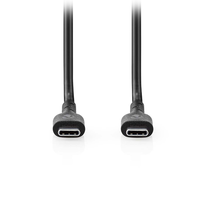 USB High-Speed cable USB-C male - USB-C male, 2.00m black color. - NEDIS 233-2703