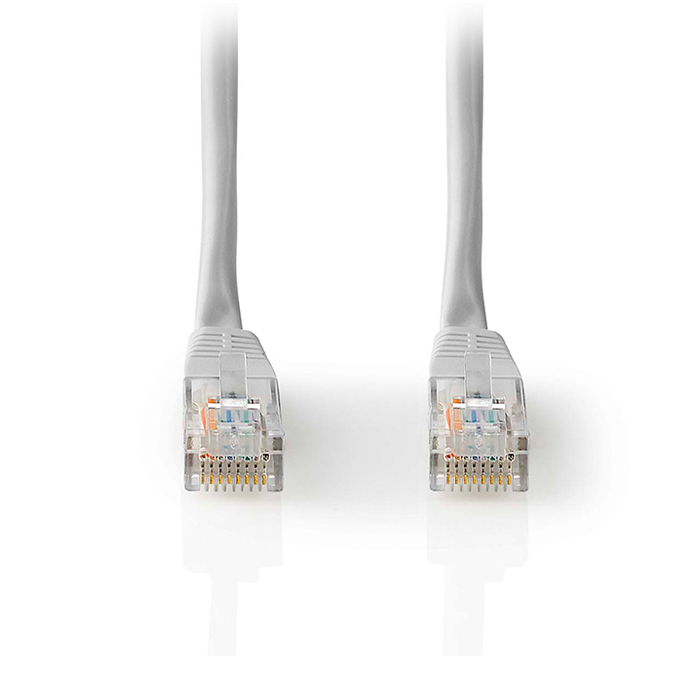 CAT5e network cable U/UTP RJ45 male - RJ45 male, 3.00m grey color. - NEDIS 233-2719