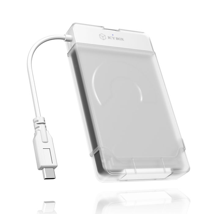 Adapter for 1x HDD/SSD with USB Type-C interface and protection box. - ICY BOX 146-0284