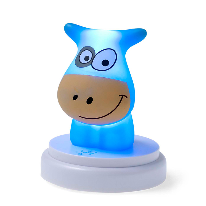 LED night light cow, blue color. - ALECTO 245-0004