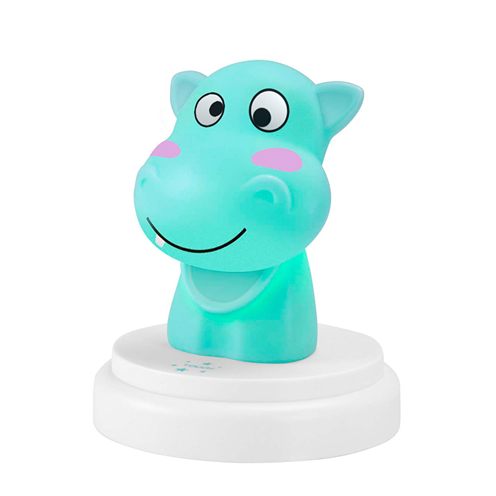 LED night light hippo, blue color. - ALECTO 245-0005