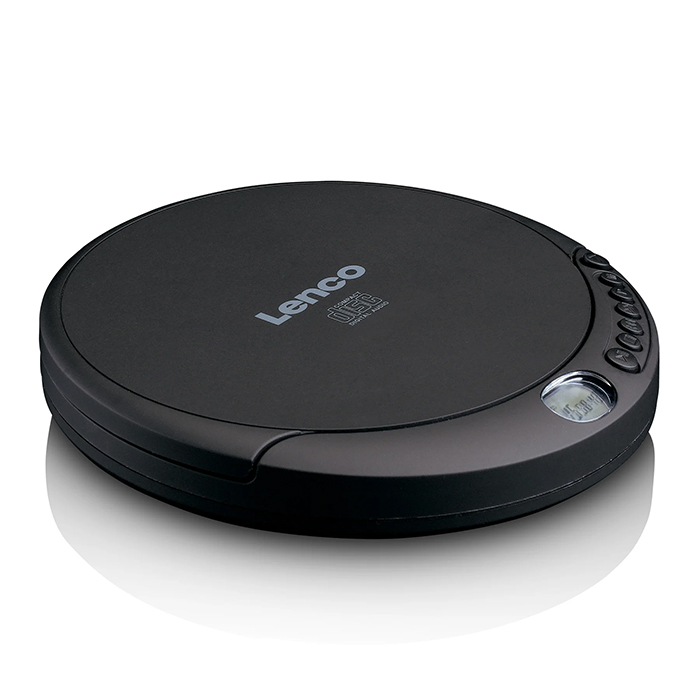 Portable CD player with charging function, black color. - LENCO 246-0007