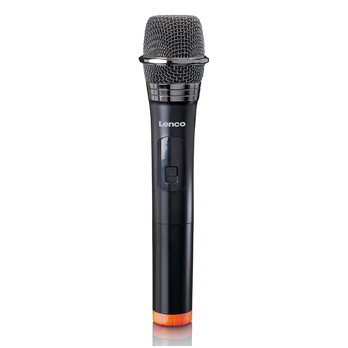 Wireless microphone with 6.3mm battery powered receiver. - LENCO 246-0010