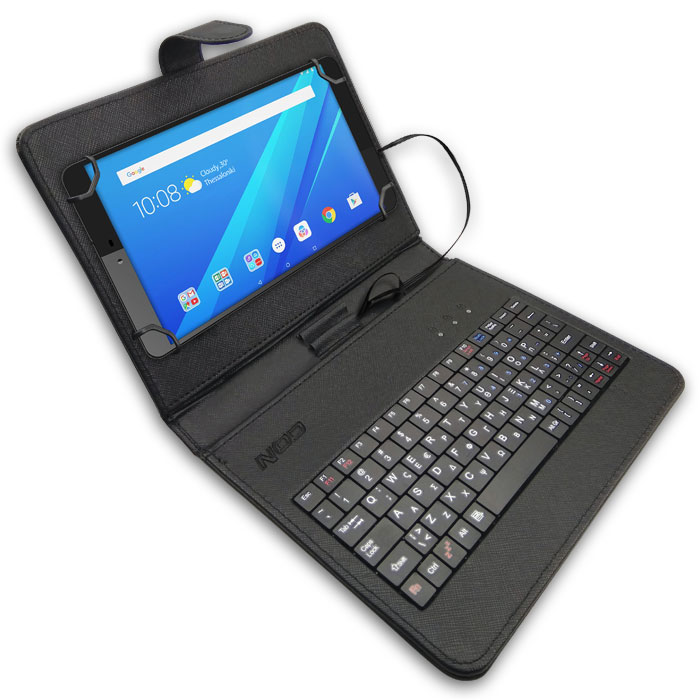 Universal 8" tablet protector and keyboard with Greek layout. - NOD 141-0091