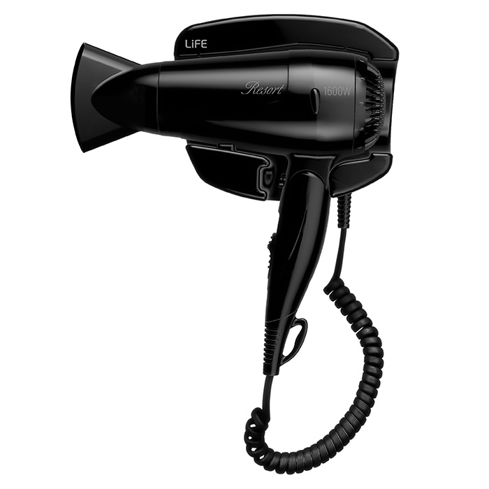 Wall mounted hotel hairdryer, 1600W. - LIFE 221-0252