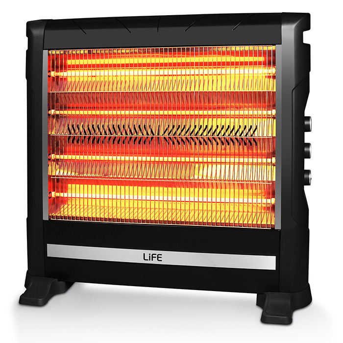 Electric quartz heater  with fan and humidifier, 2800W. - LIFE 221-0255
