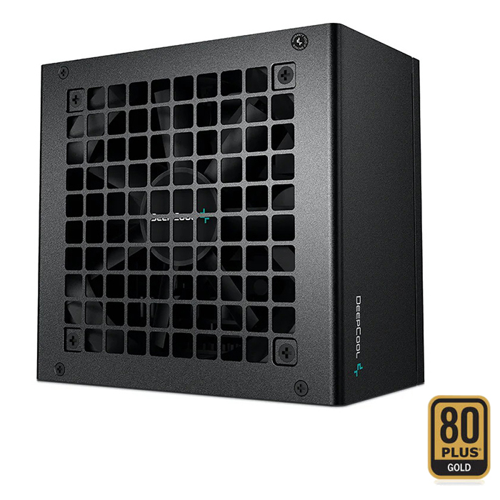 Fully modular 650W PC power supply with 80 Plus Gold certification and active PFC, in black color. - DEEPCOOL 199-0305